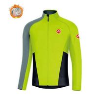 Winter Long Sleeve Cycling Jersey Mountain Bike Outdoor Sports Moisture Wicking Top 6XL yellow