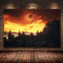 Klasikinis žaidimo paveikslas The Dark Souls 3 Drobės tapyba Plakatų dekoravimas Namų sienų tapyba miegamojo dekoro freska 70X100cm Unframed