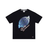 Dickies SS22 Rubber Print Logo T-Shirt Unisex Tops Black DK010270BLK S blue