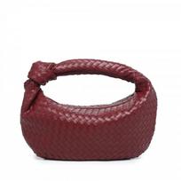 Stilinga pinta peties rankinė moterims, didelės talpos, minkšta PU, crossbody, su užtrauktuku, vidinėmis kišenėmis 44 x 5 x 25 cm vyno raudonos spalvos