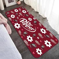 D-Dr Pepper Door Mat Kids Room Bedroom Decoration Balcony Anti-Slip Doormat Living Room Doormat Area Rug 40cm x 60cm gray