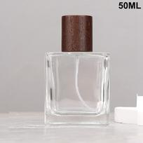 15/30/50 ml kvadratinis stiklinis kvepalų buteliukas skaidrūs purškiami buteliukai pakavimo buteliukas daugkartinio naudojimo purkštuvas kelioninis kosmetikos indelis A9 brown