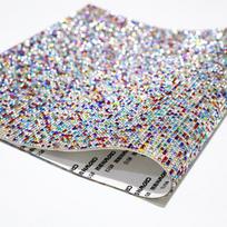 In-Stock Self-Adhesive Rhinestone Strips - Glass Diamond Stickers for DIY Car Decoration 2mm, 12x20cm, Self-Adhesive