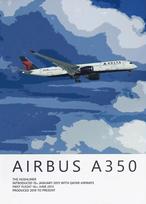 Airbus A320 A380 A350 A319 Aviation Aircraft Posters and Prints Canvas  Wall Art Picture for Living Room Home ation 30X40CM No Framed geltona