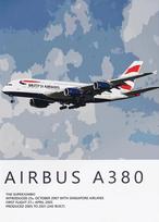 Airbus A320 A380 A350 A319 Aviation Aircraft Posters and Prints Canvas  Wall Art Picture for Living Room Home ation 21X30CMNo Framed mėlyna