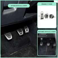 Car Pedals Foot Fuel Brake Clutch Cover for Volkswagen VW Passat B8 Golf 7 Tiguan 2017 -  for Seat Leon 5F MK3 MT 3 Pieces white