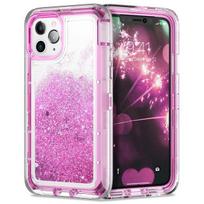 iPhone 13 12 11 14 15 Pro MAX X XSMAX XR XS 12/13 MINI SE 6 6S 8 7 Plus Blizgantys Dinamiški Skysti Smėlio Smūgiams Atsparūs Telefonų Dangteliai For iPhone 12Mini rožinė raudona spalva