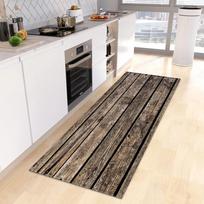Vintage Wooden Kitchen Floor Mats Anti Slip Absorbent Carpet Modern Simple Household Rugs Home Decoration 40X60CM(1.3X2FT gray