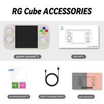 ANBERNIC RG Cube Retro Game Console Handheld Game Player 8+128G Multi-Touch Screen Android 13 System Video Game Console 5200mAh balta