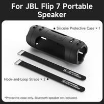 SIKAI Silicone Protective Case for JBL Flip 7 Bluetooth Speaker Shockproof Anti-scratch Anti-drop Protector