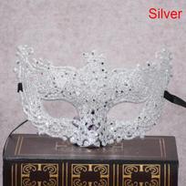Venecija Seksuali Auksinė Lapės Kaukė Maskarado Kostiumas Šokio Kaukė Aksesuarai Festivalis Silver white