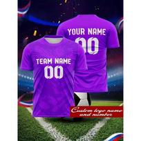 Individualus vardas Rožinis baltas dryžuotas futbolo marškinėlis vyrams moterims Personalizuotas komandos pavadinimas numeris logotipas futbolo marškinėlis sportinė uniforma 3XL