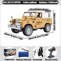 SG1009 SG1010 1/10 4WD RC car Defender RTR 2.4GHz Remote Control Off-Road Truck with LED Lights Metal Chassis Climbing Car Gift
