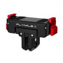 Flymile Magnetic Adapter for DJI OSMO 360 II/Action 6/Nano Camera Accessory Rotating Quick Release Base Two Claw Expansion black