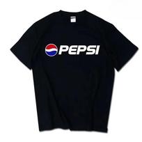 Modernaus dizaino Pepsi Cola ir Sprite Coca-Cola marškinėlis 2026 m. vasaros naujiena vyriškas moteriškas oversized aukštos kokybės Y2K medvilninis marškinėlis S gray