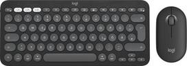 Logitech Pebble 2 Combo for Mac Tastatur Maus enthalten Universal RF Wireless + Bluetooth QWERTZ Deutsch Graphit (920-012208)