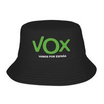 Espana Vox Logo Bucket Hat Summer  Trendy Fisherman Hats For Men Women Foldable Hunting Caps Harajuku Graphic Sunscreen Hats One Size green