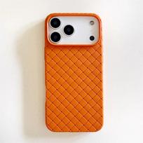 Aukščiausios klasės pintos tekstūros šilumos išsklaidymas Tinka Apple iPhone 17 Pro/17 Air, iPhone 17 Pro Max Silikoninis minkštas dėklas Itin plonas iPhone 17 Pro Max oranžinė