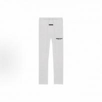 Essentials Season 8 Flocked Relaxed Fit Sweatpants SS22 Streetwear Straight Leg Pants S white