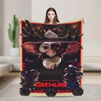 Gizmo Mogwai Monster Gremlins  Blanket  Soft Novelty Plush Bedding Throws For Bedroom Travel Office Flannel Bedspread Bed Cover 75x90cm