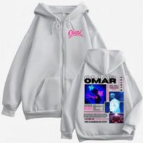 Omar Courtz Por Si Manana No Estoy Tour Užtraukiamas Džemperis Su Gobtuvu Vyrams Moterims Mados Hip Hop Striukė Megztinis Su Gobtuvu Paltai XL