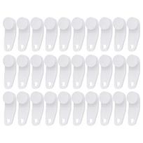 30/60Pcs Curtain Track Gliders Hooks White Traverses Rod Slides Replacement Parts for Window Shower Drapery Curtain