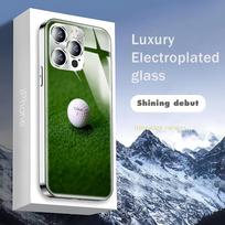 Sportinis Golfo Kamuolys T-Titleists Telefono Dėklas Skirtas iphone 17 16 15 14 13 12 Pro Plus Max Naujas Galvanizuotas Stiklinis Dėklas iPhone17 Pro