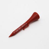 6-in-1 Golf Multi-function Tool Hot Selling Versatile TEE Measuring Rod Distance/Direction Groove Brush/Scoring Pen/Level Tool raudona