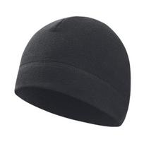 Autumn Winter Fleece Skull Cap Men Women Elastic Thermal Hat Cold Weather Outdoor Cycling Skiing Running Climbing Unisex Warm Windproof Hat gray
