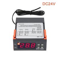 Stc-1000 LED skaitmeninis termostatas inkubatoriui Temperatūros reguliatorius Termoreguliatorius Relė Šildymas Vėsinimas DC12V 24V AC110-220V black