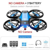 2025 m. naujas V8 indukcinio valdymo RC sraigtasparnio žaislų dovana FPV VR mini dronas 4k HD aerofotografija sulankstomas kvadrokopteris su kamera No camera 3 battery mėlyna