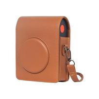 Leather Case Retro Camera Bag for Mini Shot 3 ERA/MS300 Protective Case Solid Color Pouch with Shoulder Strap ruda