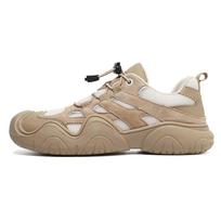 Hot Selling Plus Size Leather Casual Shoes for Men and Women - Autumn/Winter Outdoor Sports Footwear 41 beige