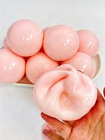 Sticky Rice Chewy Soft Stress Ball Food Squeeze Ball Squishy Toy Asmr Sensory Anti Stress Relief Fidget Toys For Kids & Adults beige
