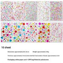 2150-3514Pcs Gem Stickers Jewelty Diy Crafts Self Adhesive Various Shape Rhinestone Face Jewelry Acrylic Party Holiday Gift A1
