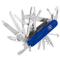 Victorinox Swiss Champ Transparent Blue Šveicariškas peilis