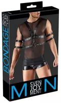 Svenjoyment BDSM aprangos komplektas vyrams, juodas, S