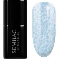 Semilac UV Hybrid Crushed_ICE gelinis nagų lakas, stingstantis UV / LED lempos šviesoje atspalvis 493 Bubble Gum 7 ml