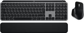 Logitech Master Series MX Keys S Combo for Mac - Tastatur-und-Maus-Set - full size - hinterleuchtet - kabellos - Bluetooth LE - QWERTZ - Schweiz - Space-grau (920-012842)