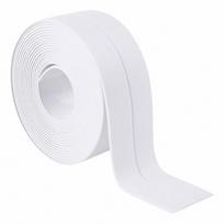Savaime besiklijuojanti vandeniui atspari PVC juosta, balta, 38 mm, 3,2 m