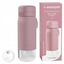 Stiklinis butelis Wessper B2 Actitex, 500 ml, borosilikatinis stiklas, rožių filtras