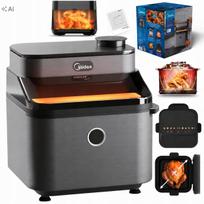 Karšto oro gruzdintuvė MIDEA, 7 l, 1700 W, su garų funkcija