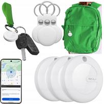 GPS seklys MiLi MiTag 3 vnt. su pakabukų dėklais, tinka Android