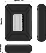 Tnsray 1 x 3.5 colio kietojo disko dėklas, apsauginis dėklas, apsauginė dėžutė, laikymo krepšys, skirtas 3.5 colio kietiesiems diskams, 3.5 colio hdd kietiesiems diskams, kietojo disko dėklas, hdd apsauginis dėklas