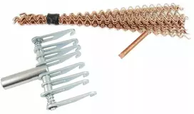 Gofrinė viela 25vnt 320mm Šponas 8 kablių 4mm Elektrodas gofruotai vielai 10mm