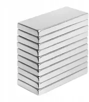 Neodimio magnetas, stiprūs magnetai, 10 vnt. plokštelės formos, 10x5x1 mm