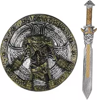 Vikingų kardas ir skydas – Skandinavų / Vikingų priedai