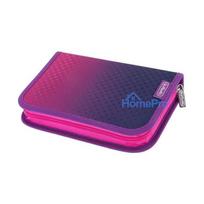 HERLITZ skolas penālis Dip Dye rozā / violets, 31 gab., poliesters, 205 x 140 x 38 mm, 2 atloki, rāvējslēdzējs 400205910