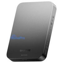 SHARGE AeroMag Air magnētiskais bezvadu ultra plānais power bank 10000mAh, 15W Qi2, 30W USB-C, melns