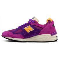 Teddy Santis x New Balance 990v2 Pagaminti JAV Violetiniai Geltoni Unisex Sportbačiai M990PY2 43 blue